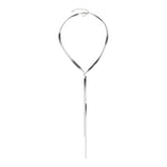 Liebeskind Berlin Halskette, variabel verstellbare Y-Schlangenkette in der Farbe silber Zusatzbild