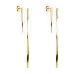 Liebeskind Berlin Ohrhänger mit einer kurzen und einer abnehmbaren langen Schlangenkette in der Farbe gold Zusatzbild