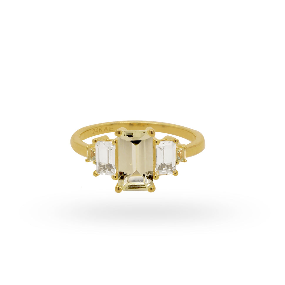 24KAE Ring – The Vintage coloured Stones in 52 - Cool | Time