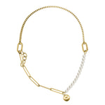 Liebeskind Berlin Armband bestehend aus mehreren Kettenarten, in der Farbe gold; Produktbild