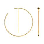 Liebeskind Berlin Creole mit abnehmbarem Stab, in der Farbe gold; Zusatzbild