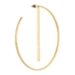 Liebeskind Berlin Creole mit abnehmbarem Stab, in der Farbe gold; Produktbild