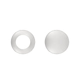 LIEBESKIND BERLIN Ohrstecker - Die Geometric von Liebeskind Berlin bestehen aus zwei flachen, runden Scheiben - eine massiv, eine mit Loch in der Mitte -, die als eleganter Edelstahl Schmuck Ohrstecker Damen gefertigt sind und auf weißem Untergrund besonders gut zur Geltung kommen.