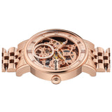 Ingersoll Armbanduhr mit skelettiertem roségoldenem Zifferblatt, roségoldenem Gehäuse und roségoldenem Edelstahlband Zusatzbild