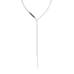 Liebeskind Berlin Halskette, variabel verstellbare Y-Schlangenkette in der Farbe silber Produktbild