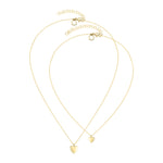 Liebeskind Berlin Set bestehend aus einer kürzeren und einer längeren Halskette mit Herzanhänger in der Farbe gold Zusatzbild