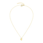 Die LIEBESKIND BERLIN Halskette - My Heart von Liebeskind Berlin hat eine zarte Goldkette mit einem kleinen Herzanhänger, ideal als Damen Halskette. Abgebildet vor einem weißen Hintergrund.