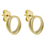 Liebeskind Berlin Ohrstecker bestehend aus einer goldenen Schlangenkette im Layeringstyle; Produktbild