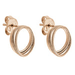 Liebeskind Berlin Ohrstecker bestehend aus einer roségoldenen Schlangenkette im Layeringstyle; Produktbild