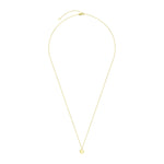 Die LIEBESKIND BERLIN Halskette - Gold Collection von Liebeskind Berlin ist eine Goldkette mit einem kleinen runden Anhänger in 375 Gold, abgebildet auf einem weißen Hintergrund.