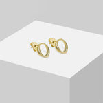 Liebeskind Berlin Ohrstecker bestehend aus einer goldenen Schlangenkette im Layeringstyle; Zusatzbild