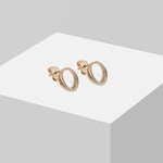 Liebeskind Berlin Ohrstecker bestehend aus einer roségoldenen Schlangenkette im Layeringstyle; Zusatzbild