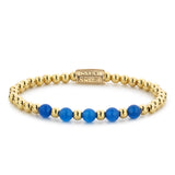 Rebel & Rose Beads – The Golden Beads with Blue Details Armband