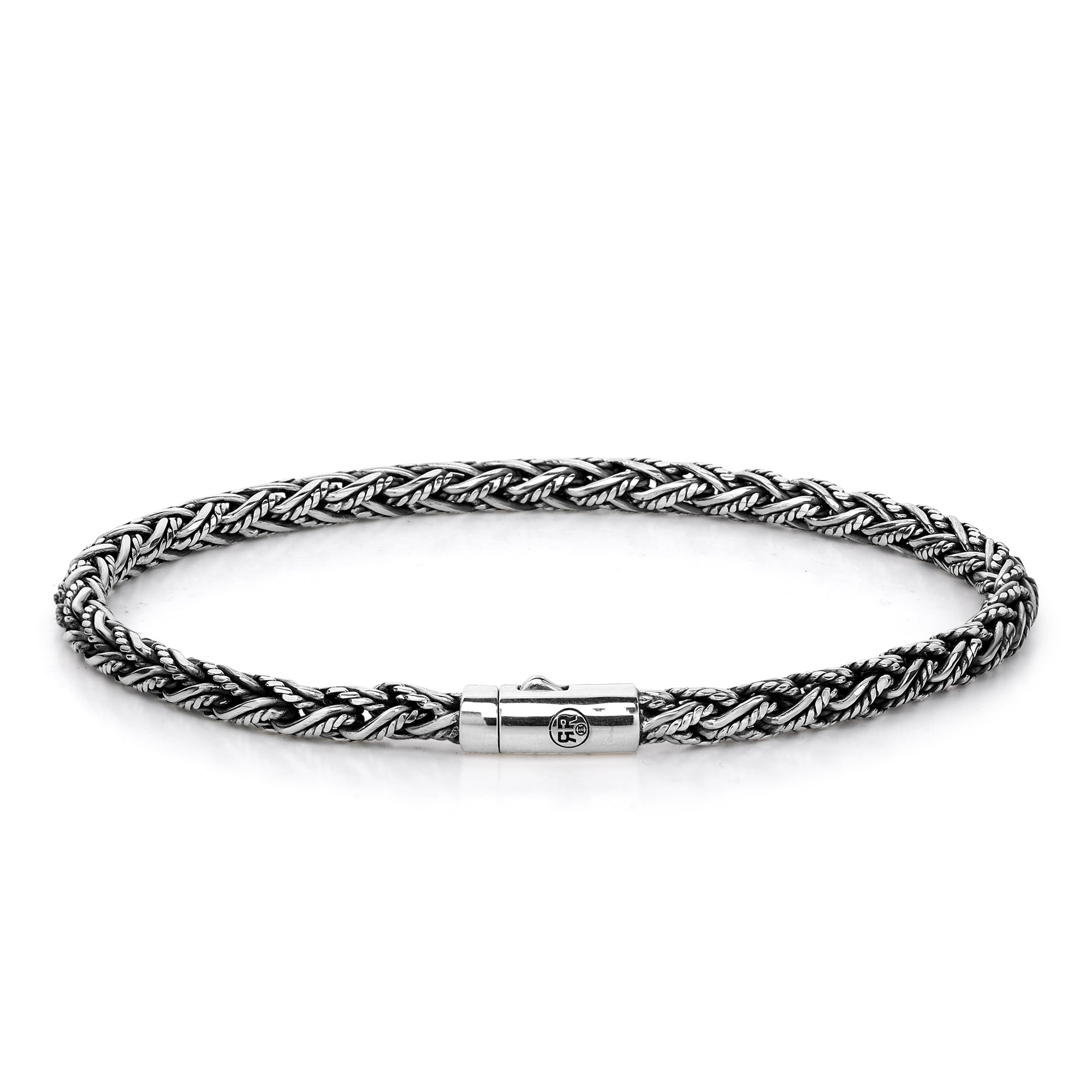 Rebel & Rose Armband - The Braided Bracelet; in der Farbe silber; Größe S Produktbild