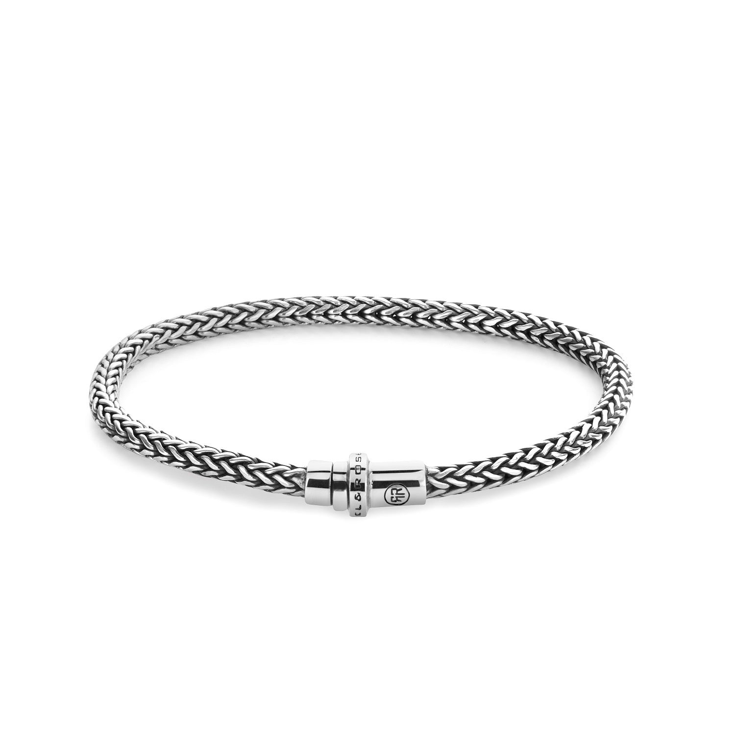 Rebel & Rose Armband - The Woven Bracelet; in der Farbe silber; Größe L Produktbild