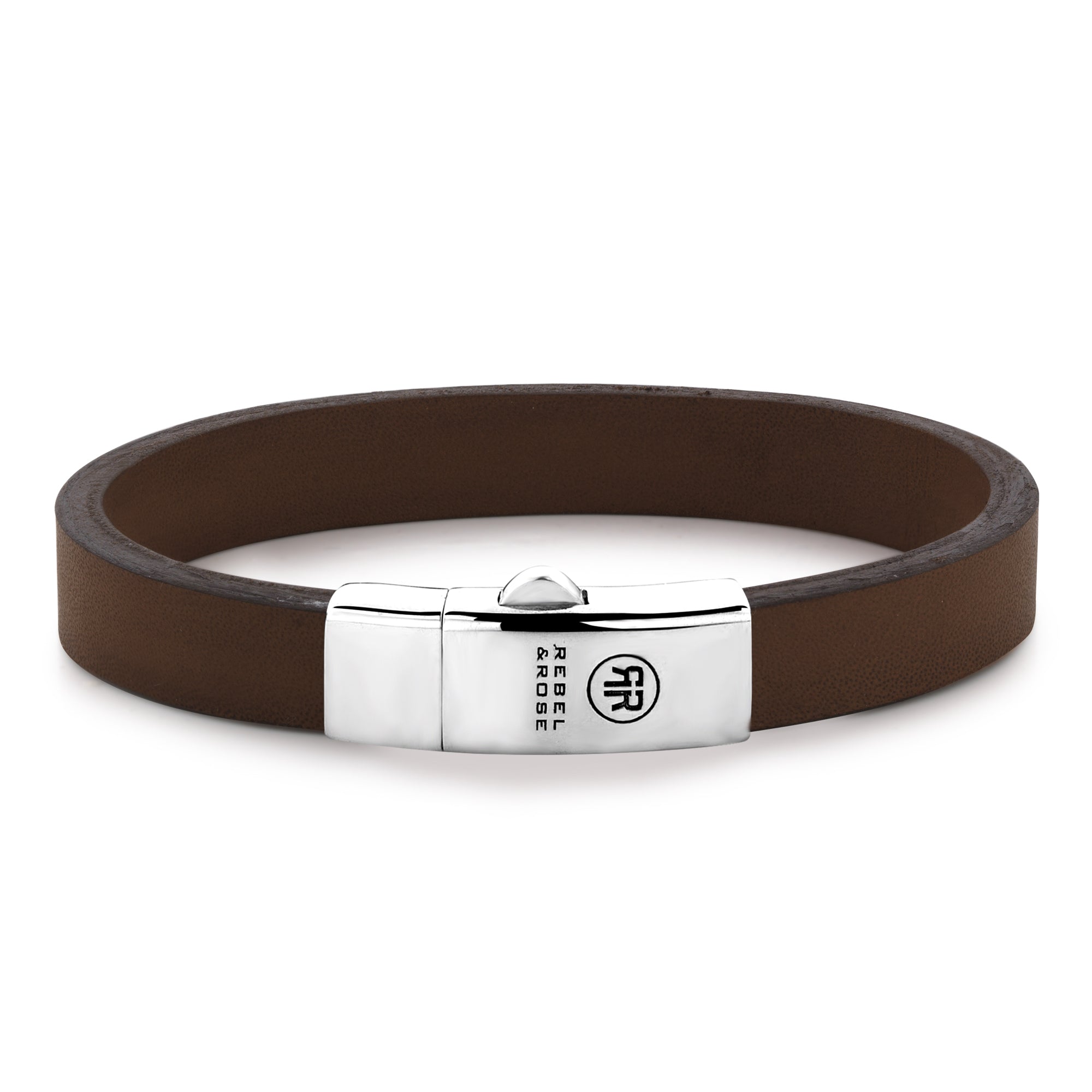 Rebel & Rose Armband - The Smooth Leather in der Farbe braun; Größe L Produktbild