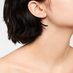 Liebeskind Berlin Ohrsetecker in Sternform, in der Farbe silber; Tragebild