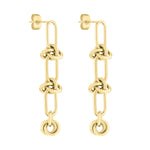 Liebeskind Berlin Ohrhänger - The Knot; mit Knotenstruktur in der Farbe gold Produktbild