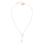 Liebeskind Berlin Halskette mit gedrehtem Anhänger in der Farbe roségold Produktbild