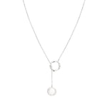 Liebeskind Berlin Halskette mit gedrehtem Anhänger in der Farbe silber Produktbild