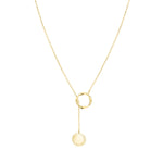 Liebeskind Berlin Halskette mit gedrehtem Anhänger in der Farbe gold Produktbild