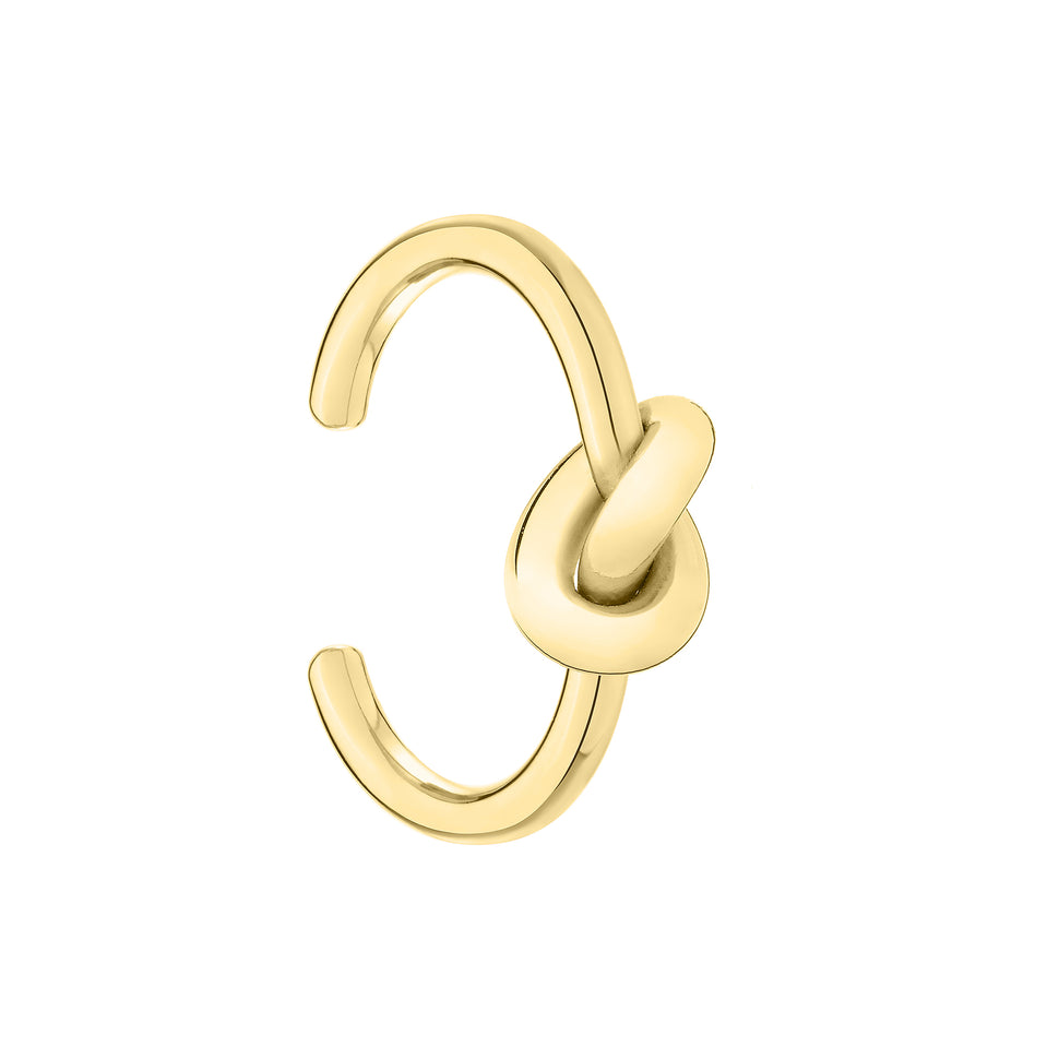 Liebeskind Berlin Ear Cuff - The Knot; mit Knotenstruktur in der Farbe gold Produktbild