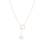 Liebeskind Berlin Halskette mit gedrehtem Anhänger in der Farbe roségold Produktbild