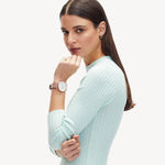 Liebeskind Berlin Ring - The Knot; mit Knotenstruktur in der Farbe roségold; Größe 54 Tragebild