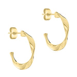 Liebeskind Berlin Creole im gedrehten Design in der Farbe gold Produktbild