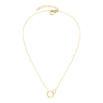 Liebeskind Berlin Halskette mit gedrehten und ineinander verschlungenen Anhängern in der Farbe gold Produktbild