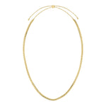 Liebeskind Berlin Halskette - The Woven; breite individuell einstellbare Kette mit grober Struktur in der Farbe gold Produktbild