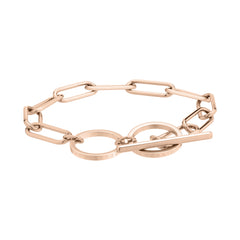 Liebeskind Berlin Armband bestehend aus einer roségoldenen Gliederkette mit einem T-Bar-Verschluss; Produktbild