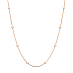 Liebeskind Berlin Halskette bestehend aus einer roségoldenen Venezianerkette und Perlen; Produktbild