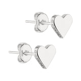 Liebeskind Berlin Ohrstecker im Herzmotiv in der Farbe silber Produktbild