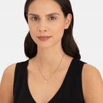 Liebeskind Berlin Kette mit Herzanhänger in der Farbe roségold Tragebild