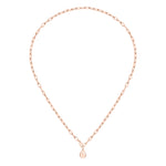 Tamaris Halskette; längenverstellbare Y-Gliederkette mit Drop-Anhänger mit eingeriebenen Glassteinen in der Farbe roségold Zusatzbild