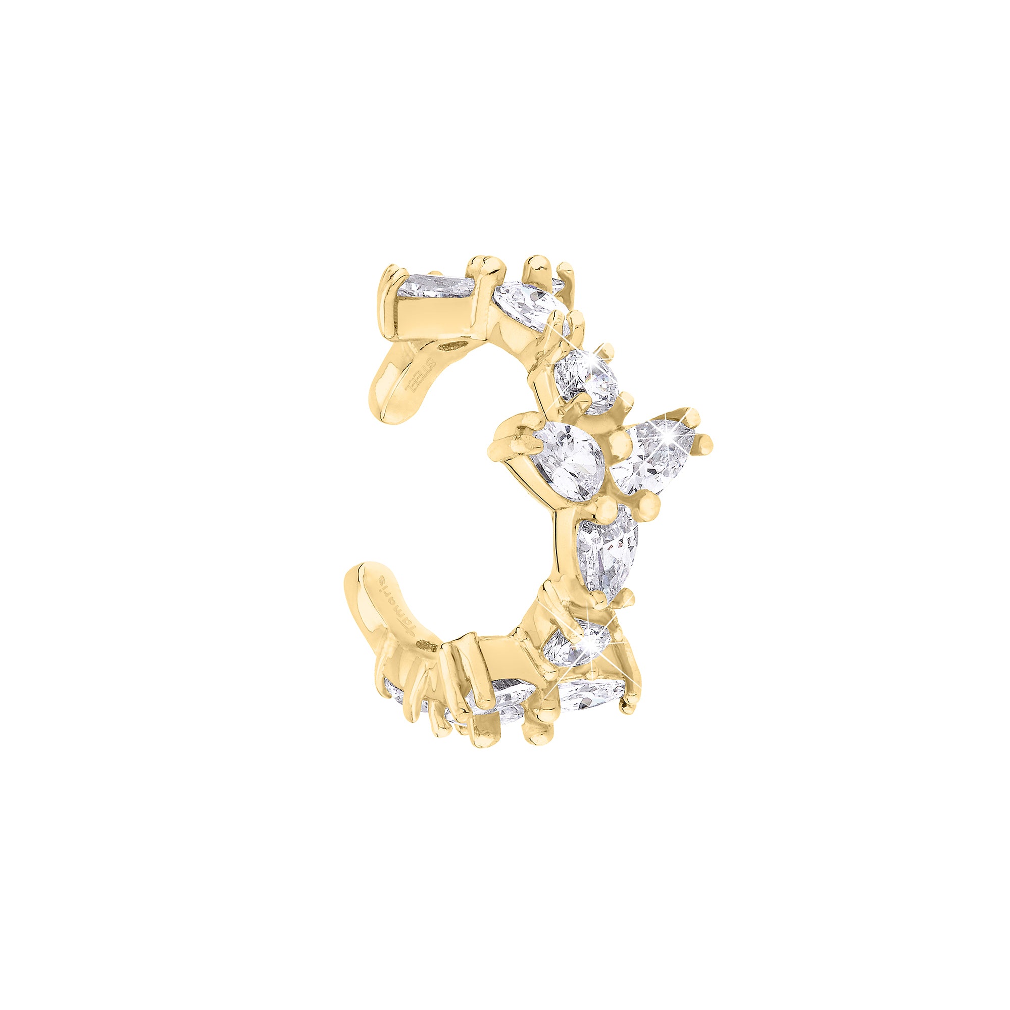 Tamaris Ear Cuff aus Zirkoniasteinen im Blüten Design in der Farbe gold Produktbild