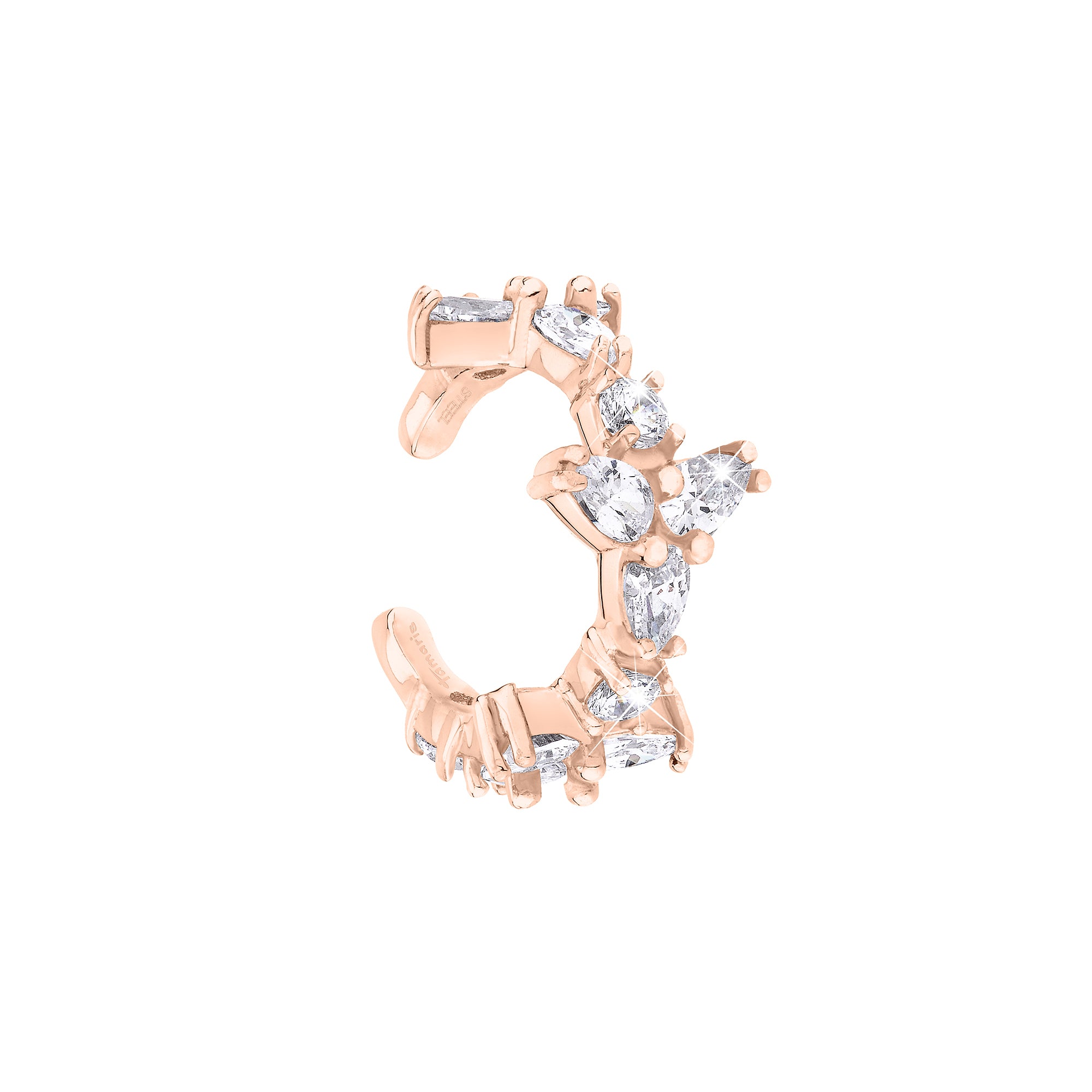 Tamaris Ear Cuff aus Zirkoniasteinen im Blüten Design in der Farbe roségold Produktbild