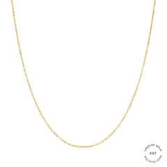Liebeskind Berlin Halskette - Gold Collection; dezente individuell verstellbare Kugelkette in der Farbe gold Produktbild