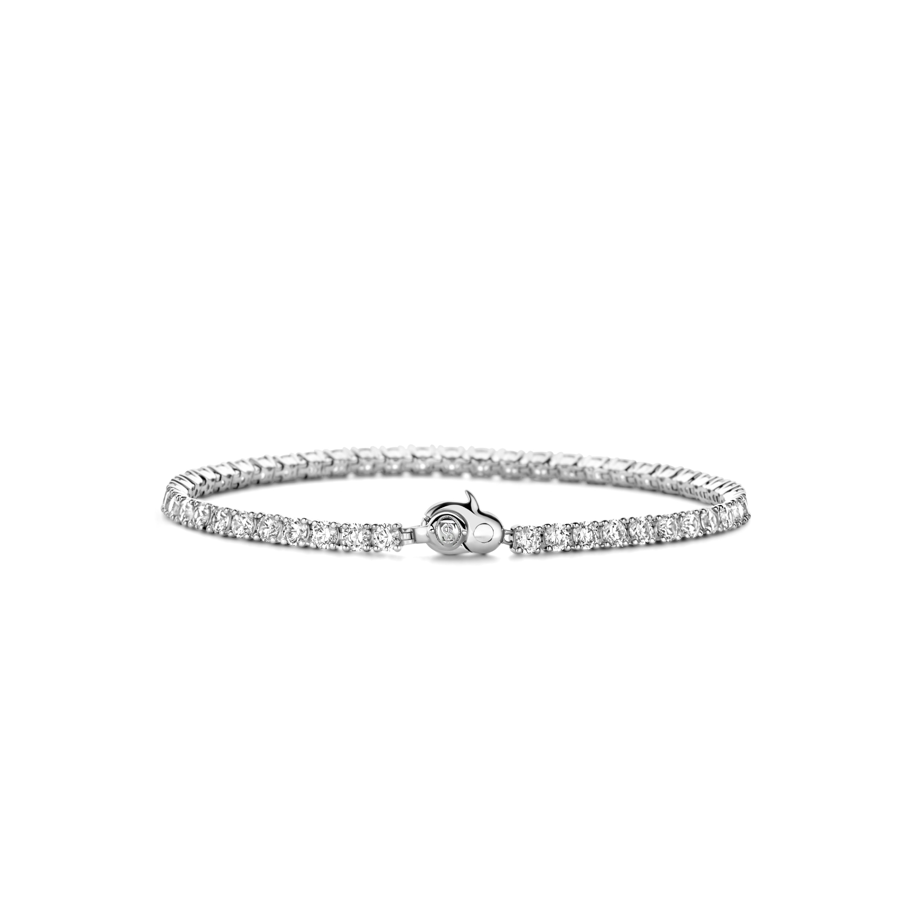 Ti Sento Milano Armband in der Farbe silber mit glitzernden Zirkoniasteinen Produktbild