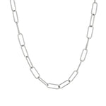 Liebeskind Berlin Halskette bestehend aus einer silbernen Gliederkette mit einem T-Bar-Verschluss; Zusatzbild