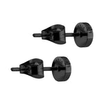 Liebeskind Berlin Ohrstecker in Kreisform, in der Farbe schwarz; Seitenansicht 