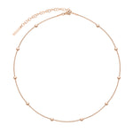 Liebeskind Berlin Halskette bestehend aus einer roségoldenen Venezianerkette und Perlen; Zusatzbild