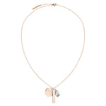 Liebeskind Berlin Halskette bestehend aus einer roségoldenen Gliederkette und drei verschiedenen Anhängern; Zusatzbild