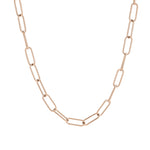 Liebeskind Berlin Halskette bestehend aus einer roségoldenen Gliederkette mit einem T-Bar-Verschluss; Zusatzbild