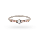 24KAE Ring – Ring with coloured Stones in 54