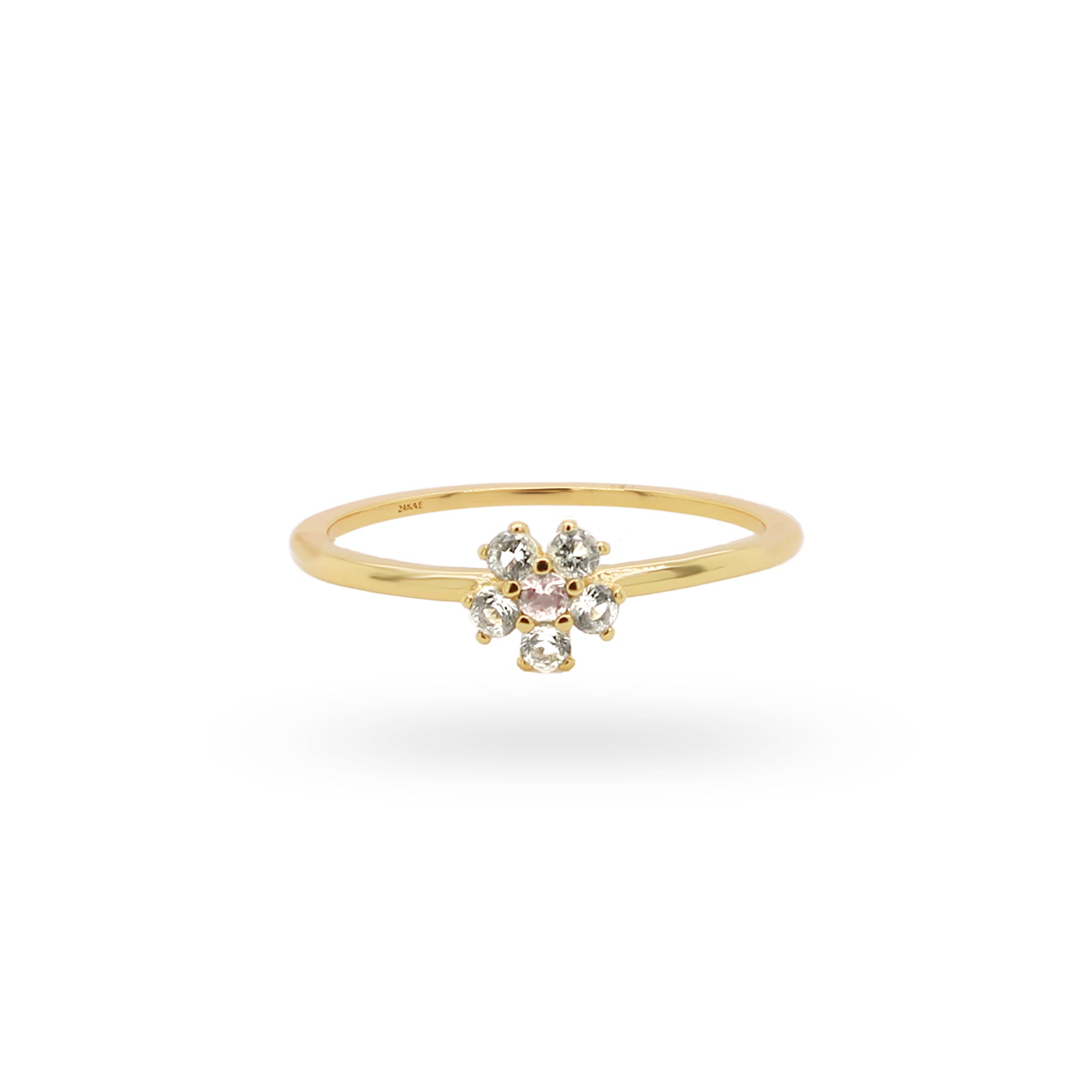 24KAE Ring – The Sparkling Flower
