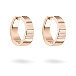 Liebeskind Berlin Creole mit Mix aus glatter und geriffelter Struktur in der Farbe roségold Produktbild 