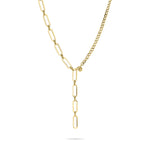 Liebeskind Berlin Halskette aus großer Gliederkette und Panzerkette in der Farbe gold Zusatzbild