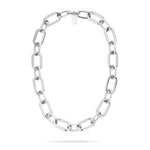Liebeskind Berlin Halskette aus großen, ovalen und silbernen Gliedern Zusatzbild